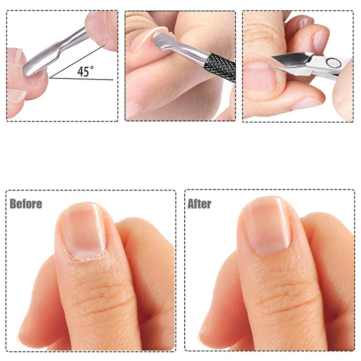 Medivita Dual-End Cuticle Pusher & Trimmer